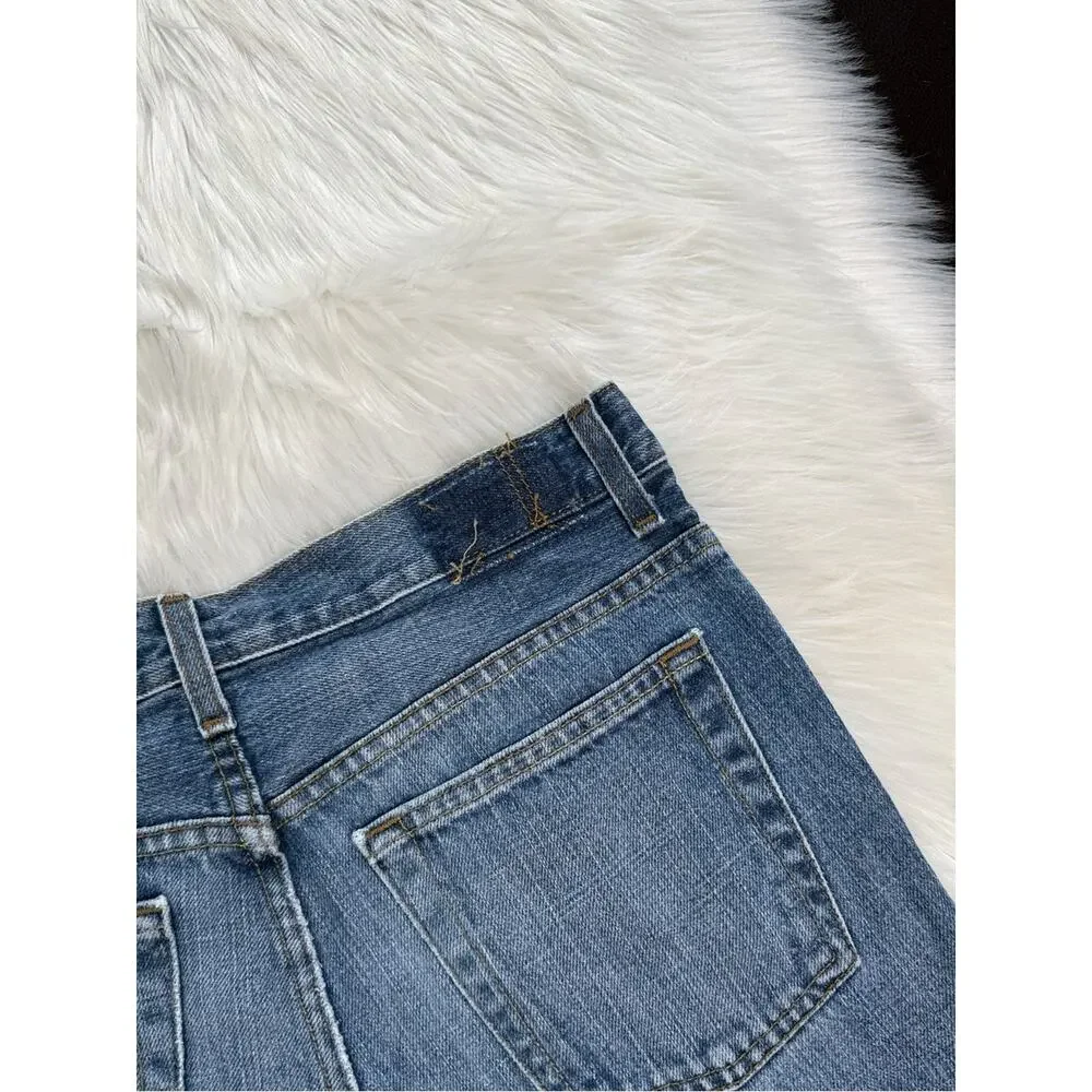 Levi’s Faded Blue Denim High Rise Cut Offs